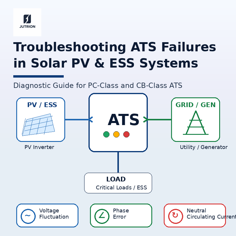 How to Troubleshoot PC-Class and CB-Class ATS Failures in Solar PV and Energy Storage Systems?